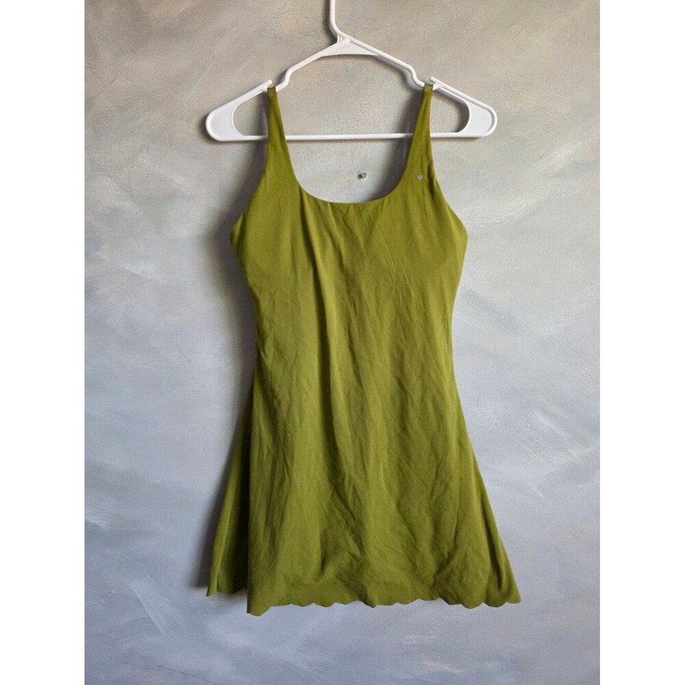Green Love Fitness Active Dress Shorts Underneath Sz S